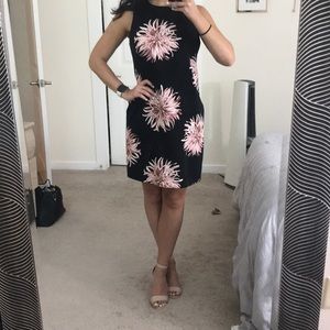 Black floral shift dress from Ann Taylor